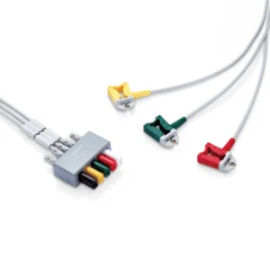 Провода для 3-х отведений ЭКГ, зажим, взрослый/детский, TPU, IEC, 1 м Mindray