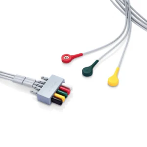 Провода ЭКГ в 3- х отведениях, защёлка,взрослый/детский, TPU, IEC, 1м Mindray