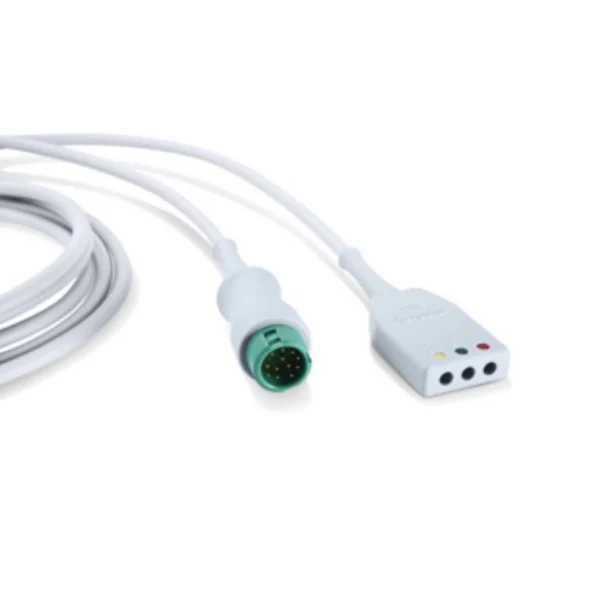 Магистральный кабель ЭКГ: 3 отведения, нео, 12 Pin, TPU, AHA/IEC, DIN Mindray