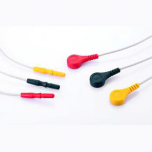 3-канальные провода ЭКГ, для одного пациента, детский/неонатальный, защёлка, IEC, DIN, 1 м Mindray
